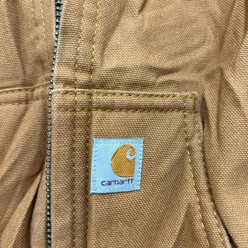 Carhartt Toddler 2T Brown Cotton Duck Quilted Flannel Lined Active Jacket Hooded